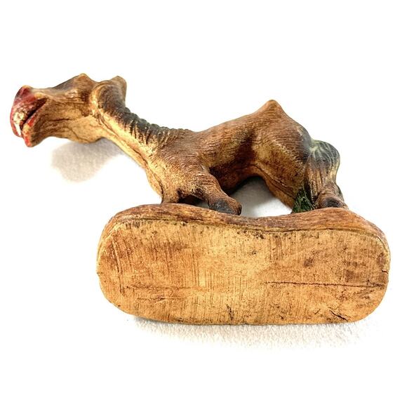 Vintage Multi Products Hungry Horse Figurine 5” Composite Wood Pulp Syroco Style - Picture 6 of 7